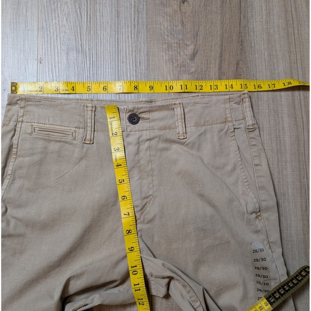 NWOT American Eagle Size 28x29 Khaki Pants Skinny Chino Flex Preppy Workwear * - Picture 11 of 12